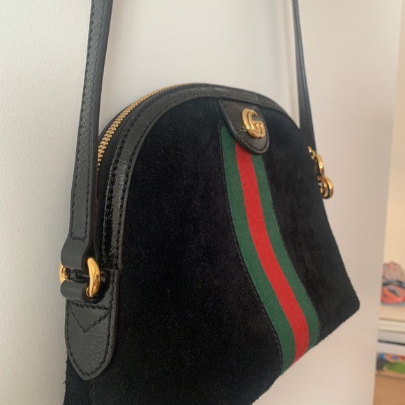 Gucci Ophidia Small Crossbody in Suede - Picture 5 of 7